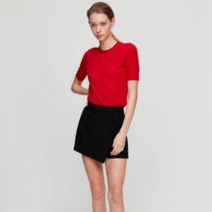 Aritzia Babaton Colin Asymmetrical Button Skort